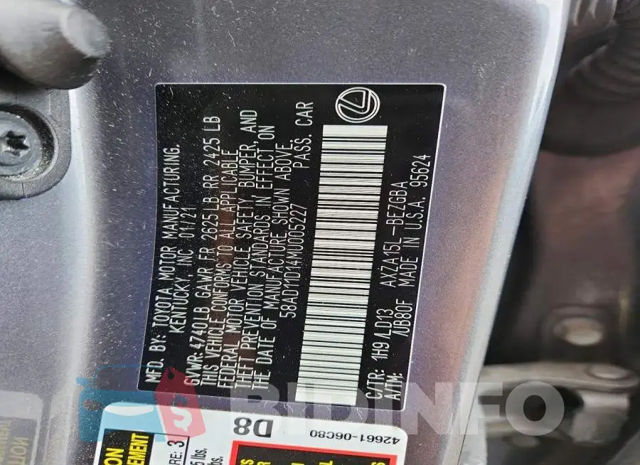 58AD11D14MU005227 Photo# 12
