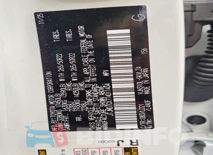 JTJMD7CX7T4011434 Photo# 13