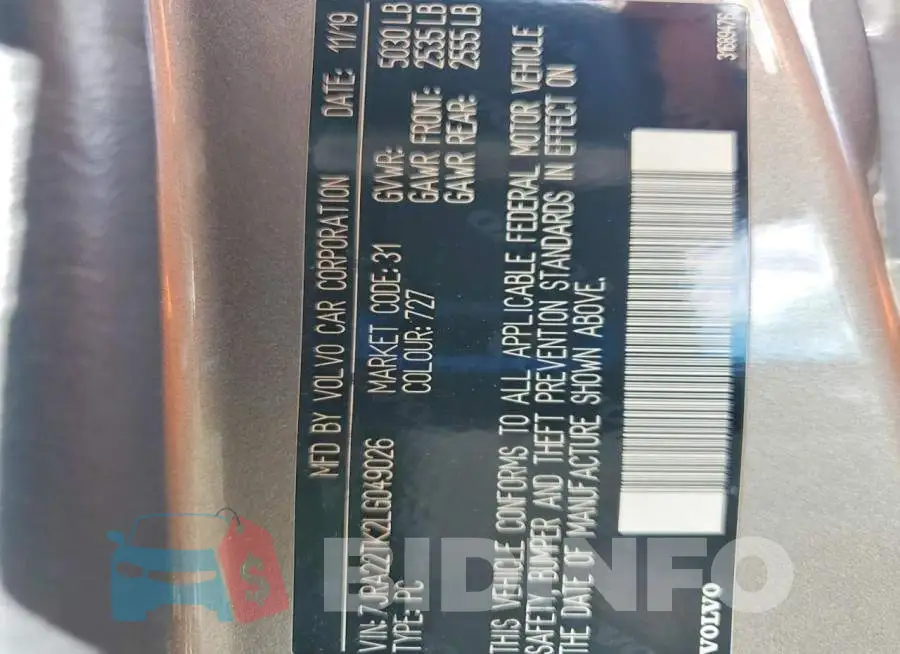 7JRA22TK2LG049026 Photo# 13