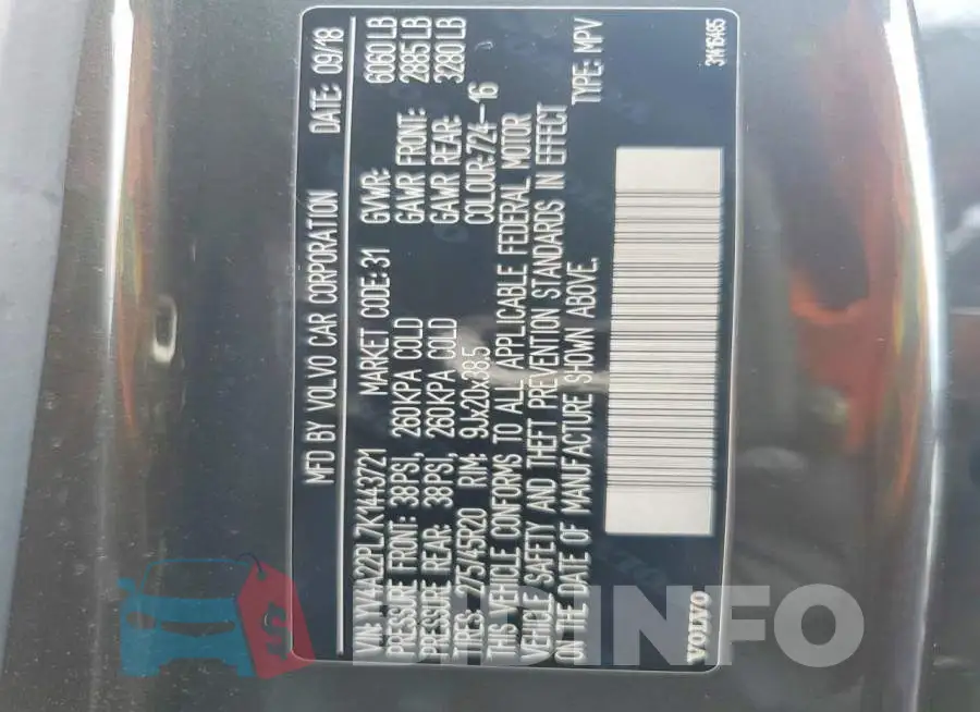 YV4A22PL7K1443721 Photo# 13
