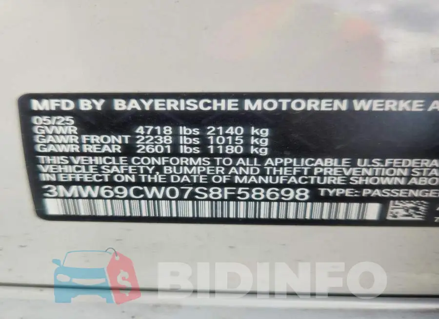 3MW69CW07S8F58698 Photo# 12