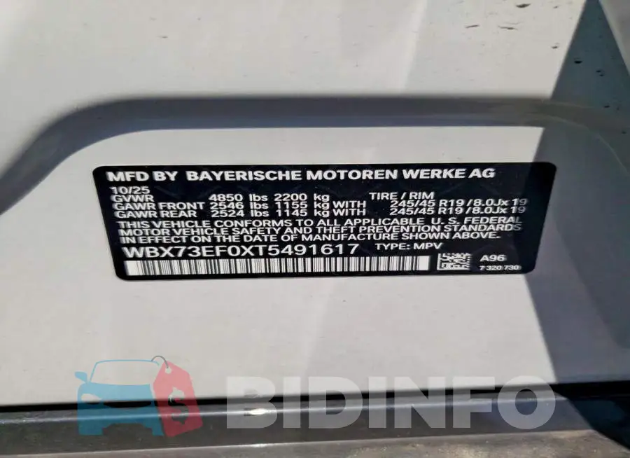 WBX73EF0XT5491617 Photo# 12