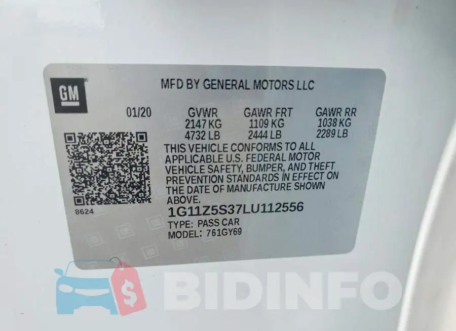 1G11Z5S37LU112556 Photo# 13