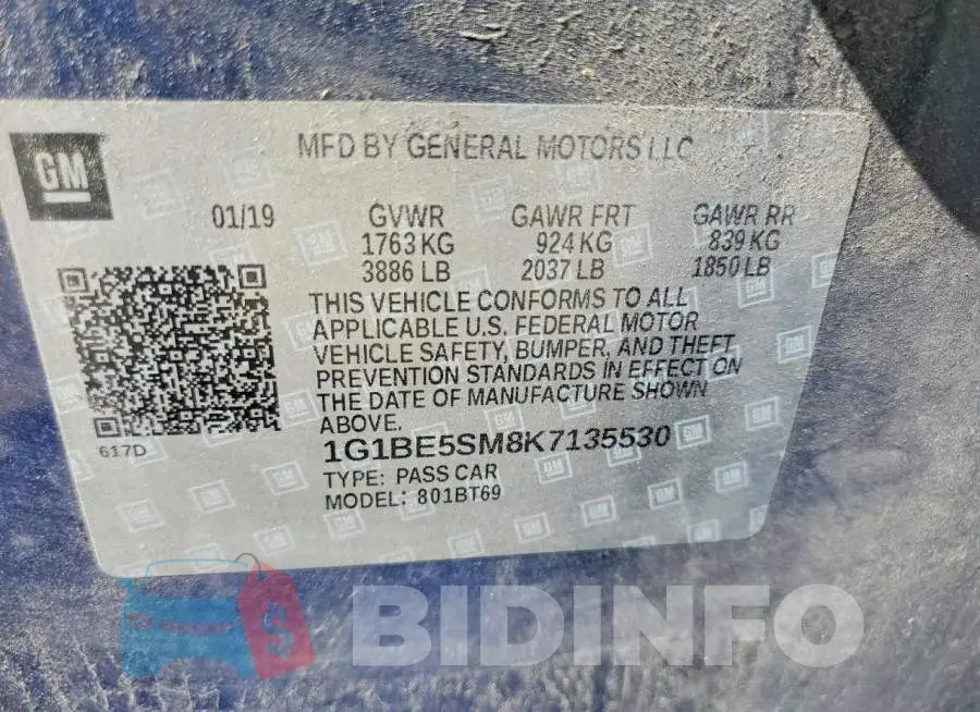 1G1BE5SM8K7135530 Photo# 13
