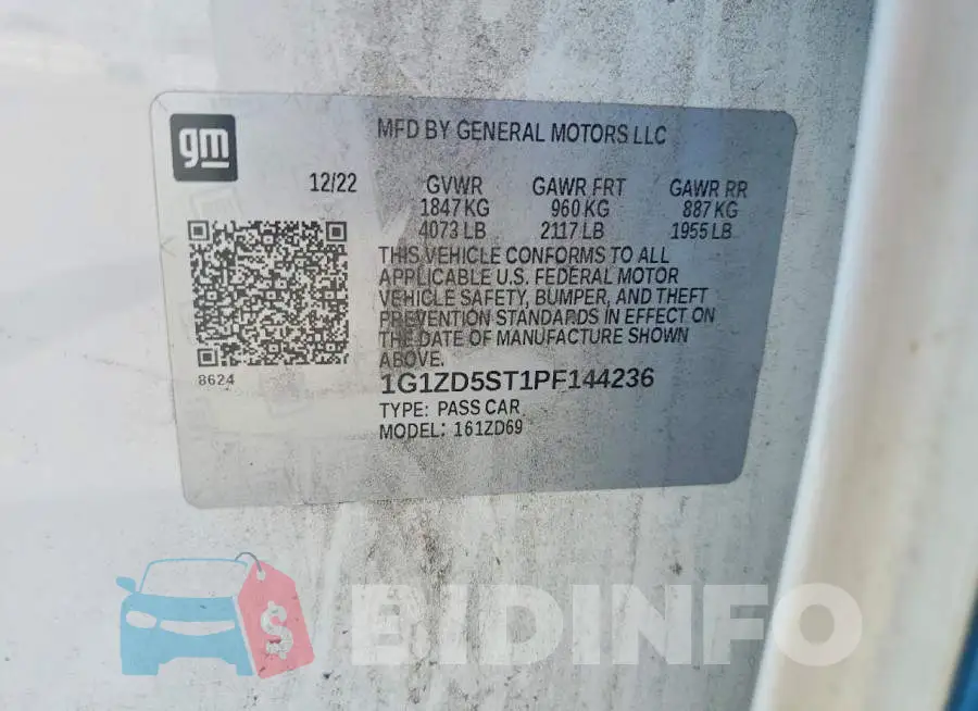 1G1ZD5ST1PF144236 Photo# 12