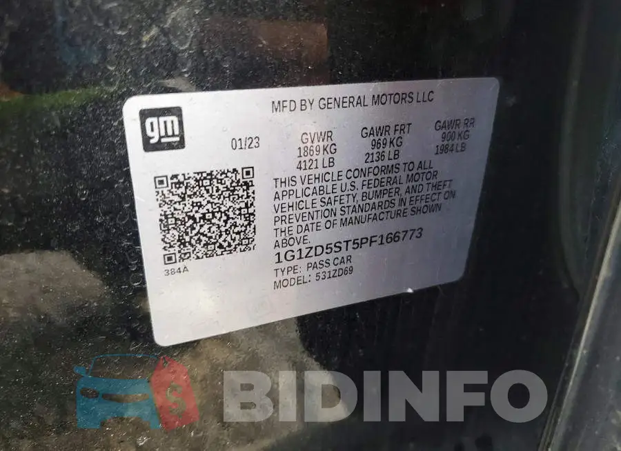 1G1ZD5ST5PF166773 Photo# 12
