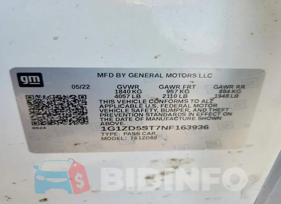 1G1ZD5ST7NF163936 Photo# 13