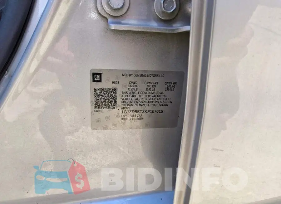 1G1ZD5ST8KF107015 Photo# 12