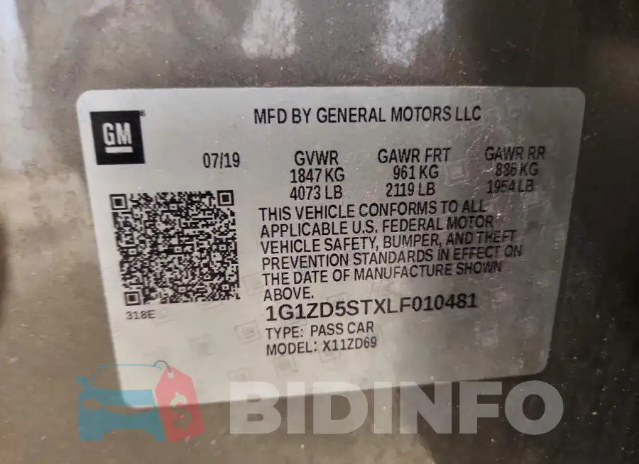 1G1ZD5STXLF010481 Photo# 12