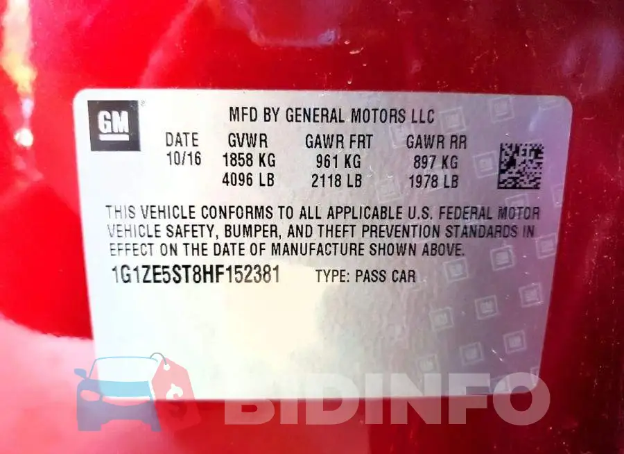 1G1ZE5ST8HF152381 Photo# 12
