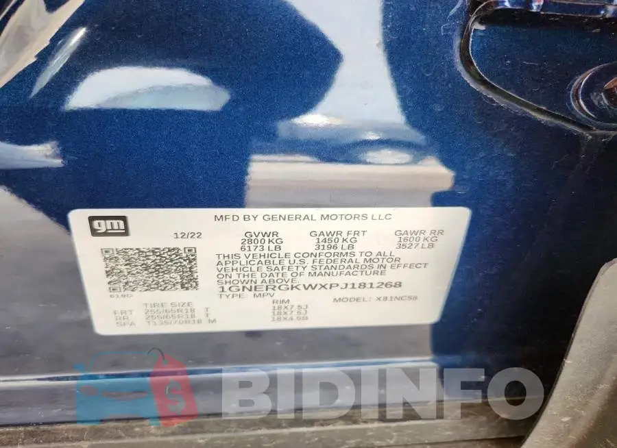 1GNERGKWXPJ181268 Photo# 13
