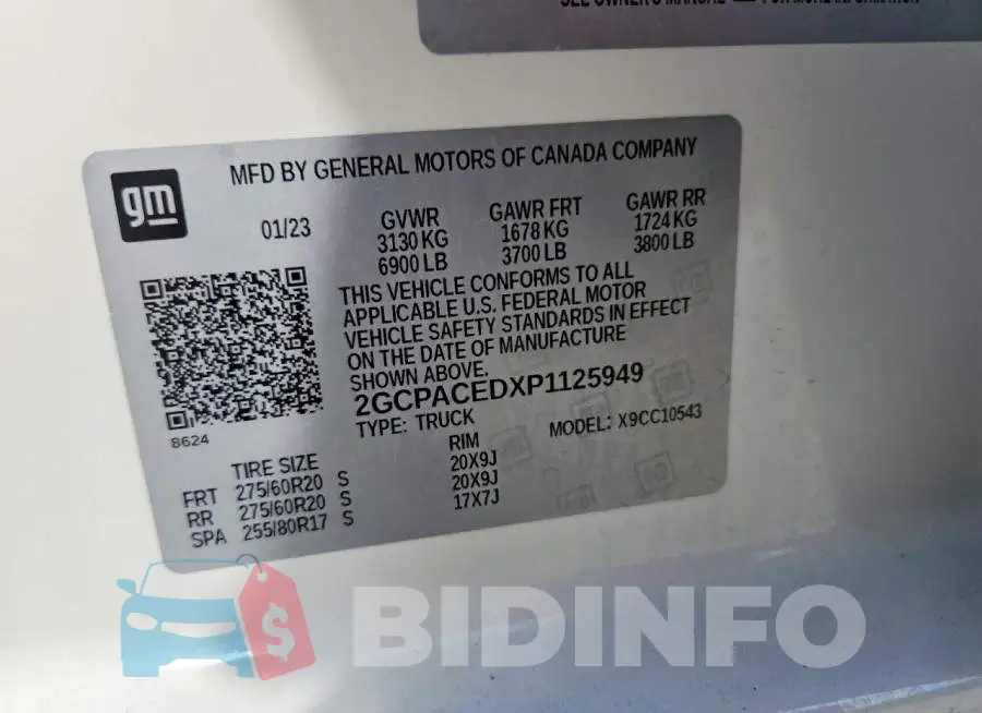 2GCPACEDXP1125949 Photo# 12