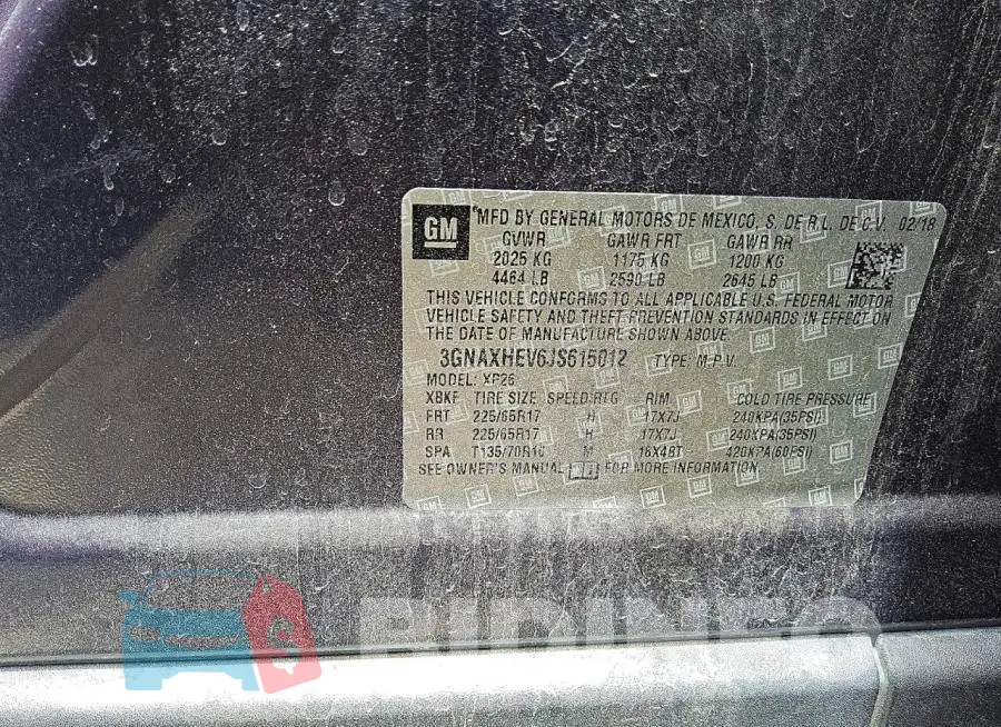 3GNAXHEV6JS615012 Photo# 13