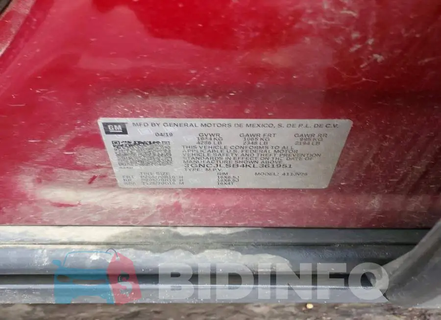 3GNCJLSB4KL361951 Photo# 13