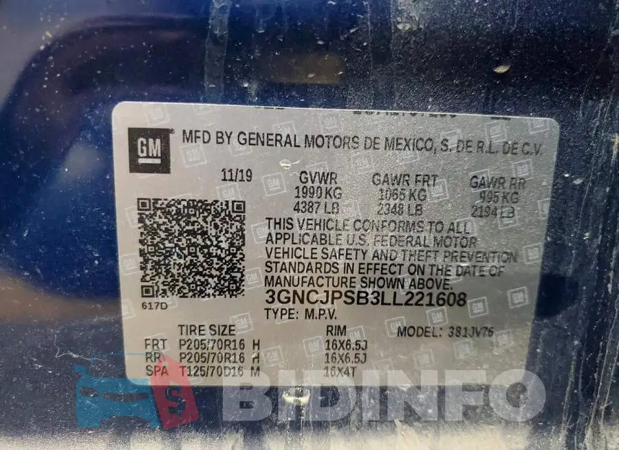 3GNCJPSB3LL221608 Photo# 12