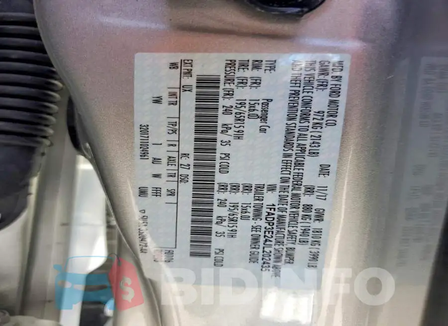 1FADP3E24JL202435 Photo# 12