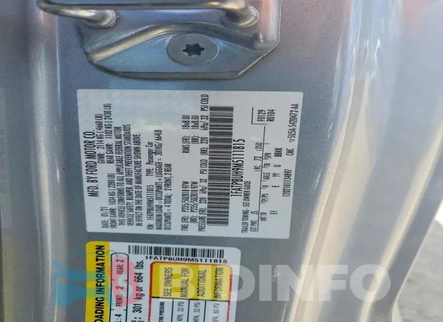 1FATP8UH9M5111815 Photo# 12
