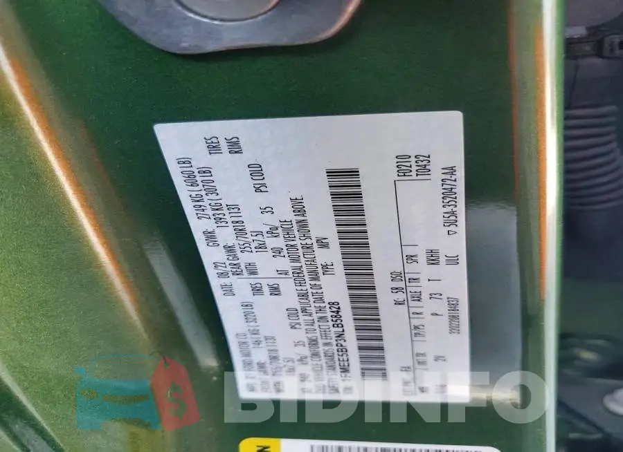 1FMEE5BP3NLB58428 Photo# 14