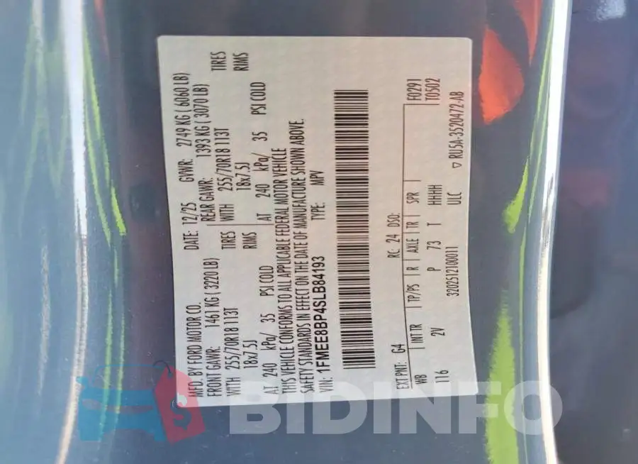 1FMEE8BP4SLB84193 Photo# 13