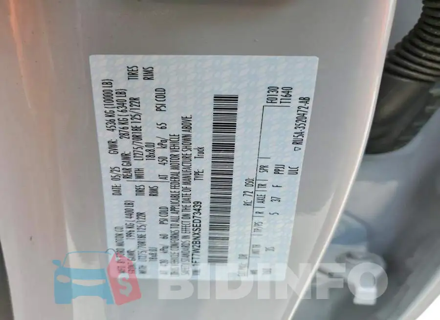 1FT7W2BNXSED73439 Photo# 13