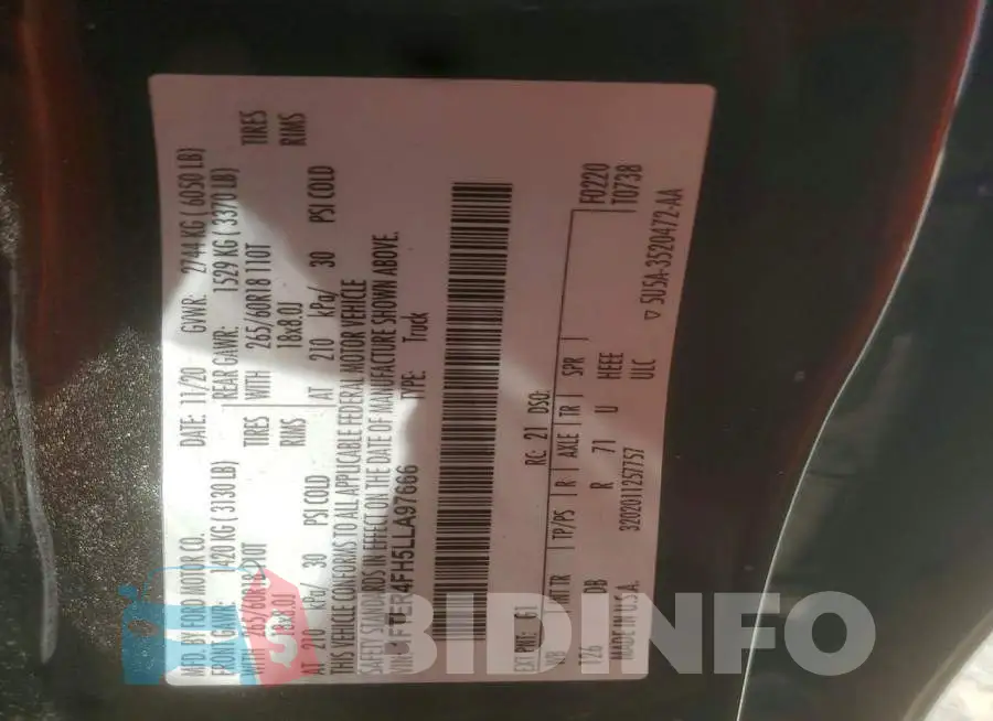 1FTER4FH5LLA97666 Photo# 12