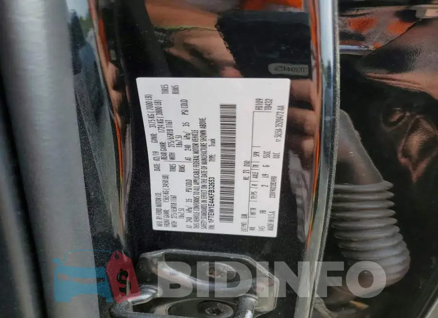 1FTEW1E44KFB32653 Photo# 12