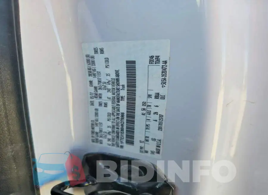 1FTEX1E86HKD76966 Photo# 12