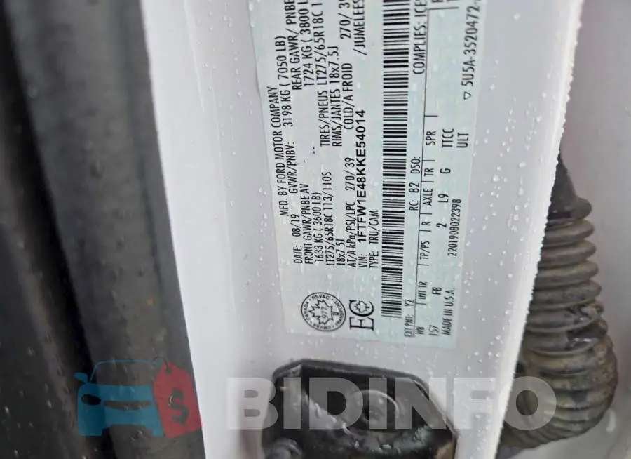 1FTFW1E48KKE54014 Photo# 12