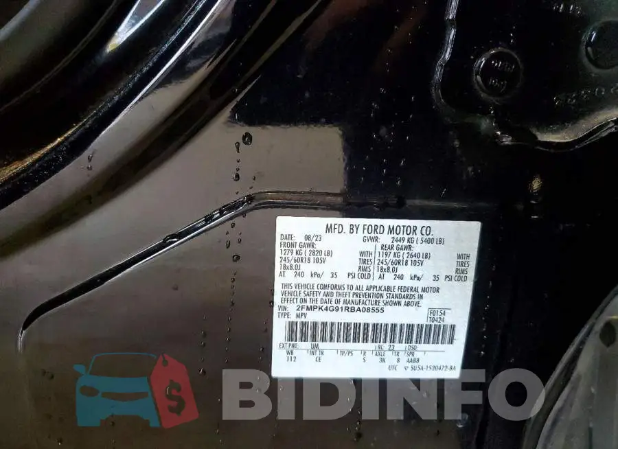 2FMPK4G91RBA08555 Photo# 10