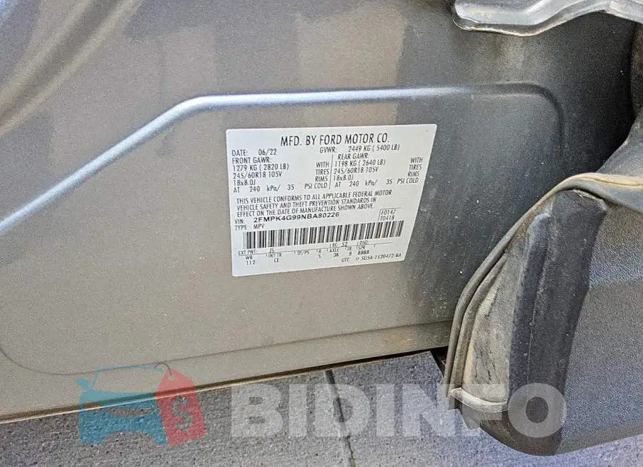 2FMPK4G99NBA80226 Photo# 13