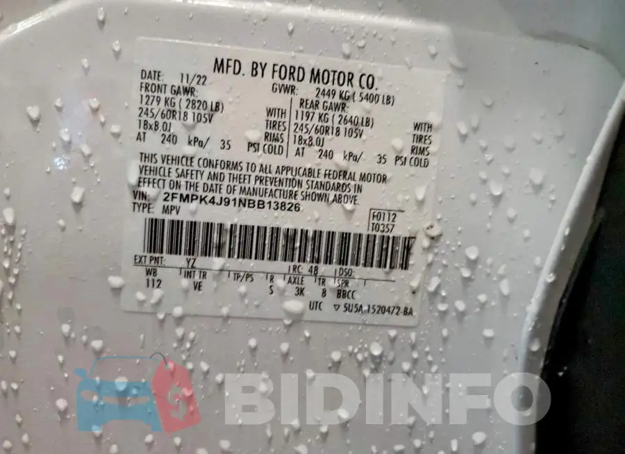 2FMPK4J91NBB13826 Photo# 14