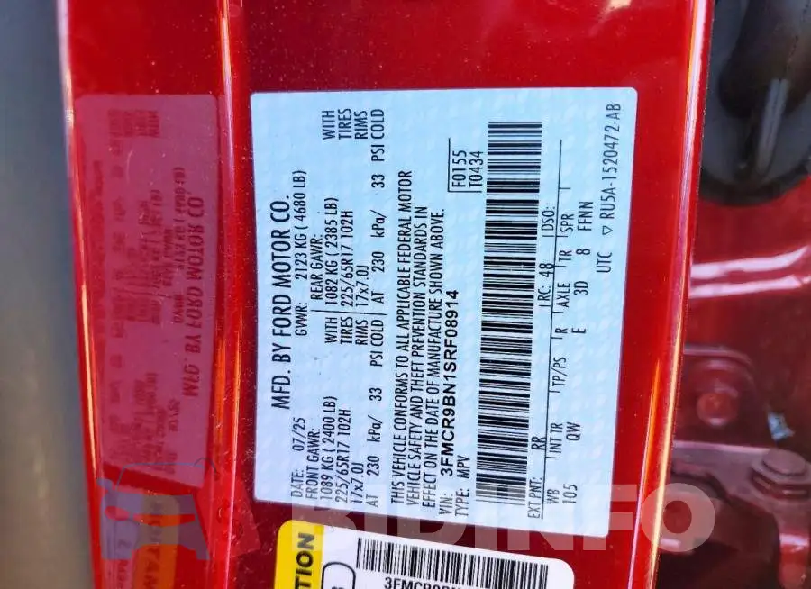 3FMCR9BN1SRF08914 Photo# 13