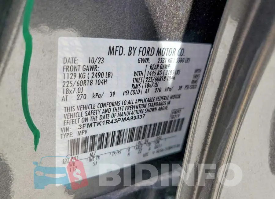 3FMTK1R43PMA99337 Photo# 13