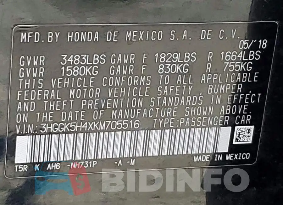3HGGK5H4XKM705516 Photo# 12