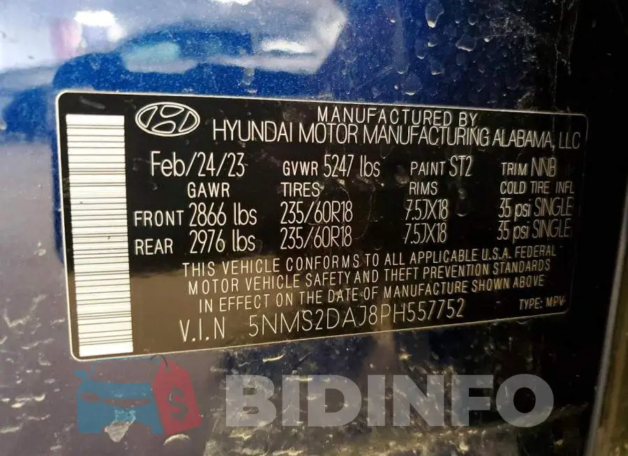 5NMS2DAJ8PH557752 Photo# 13