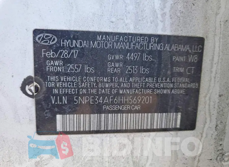5NPE34AF6HH569201 Photo# 12