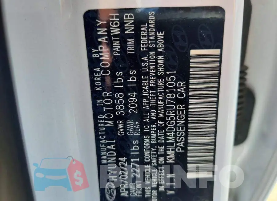 KMHLM4DG5RU781051 Photo# 12
