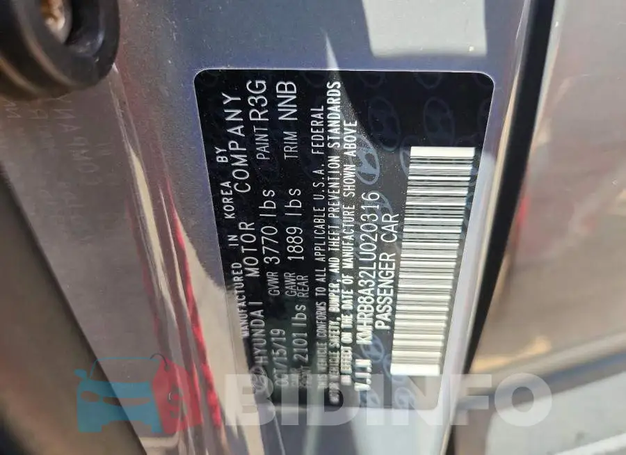 KMHRB8A32LU020316 Photo# 12
