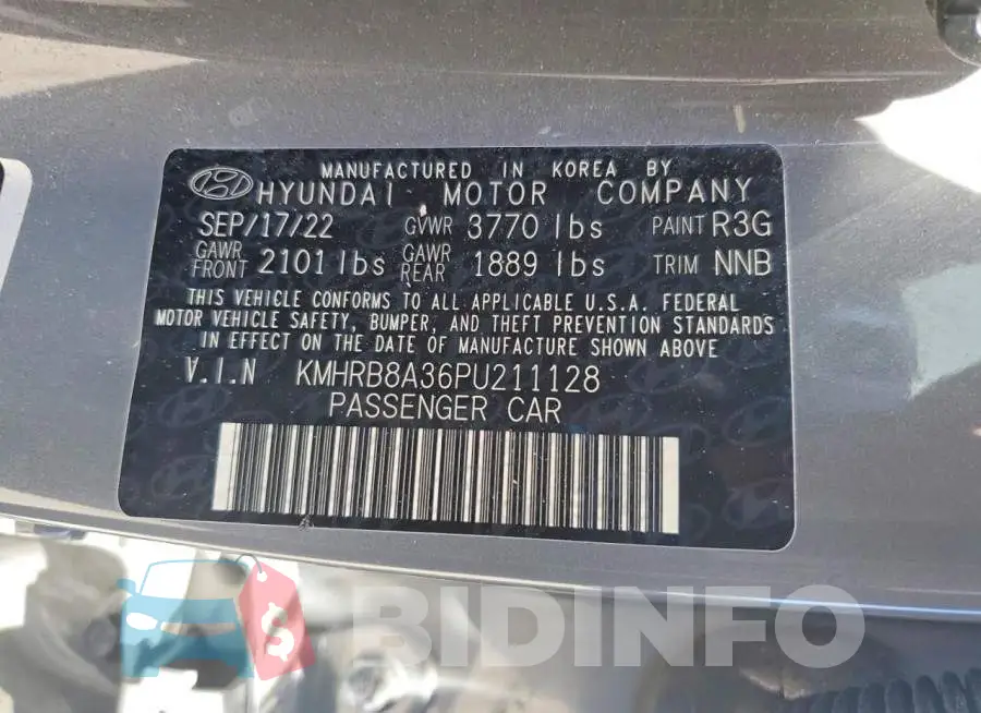 KMHRB8A36PU211128 Photo# 12