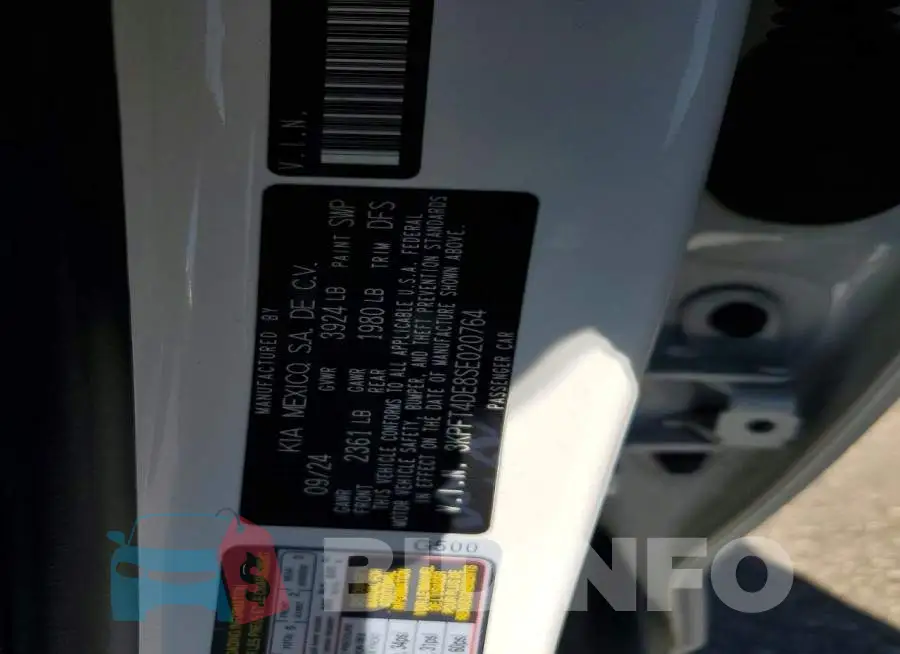 3KPFT4DE8SE020764 Photo# 12