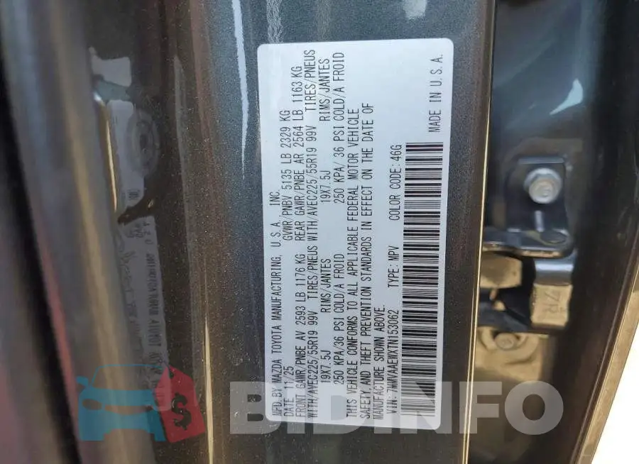 7MMVAAEWXTN153062 Photo# 13