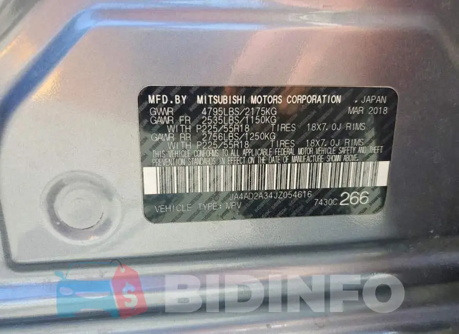 JA4AD2A34JZ054616 Photo# 14