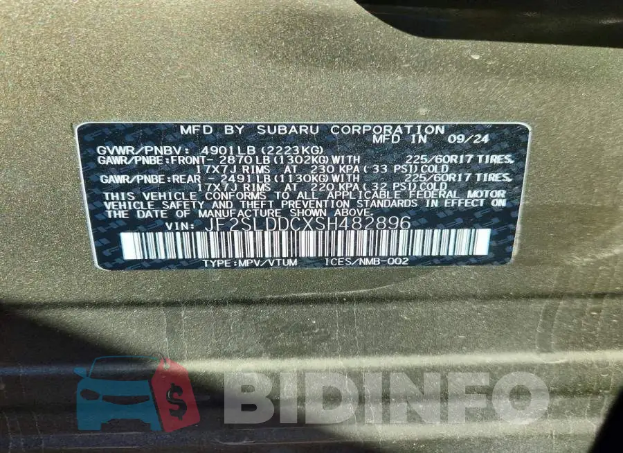 JF2SLDDCXSH482896 Photo# 14