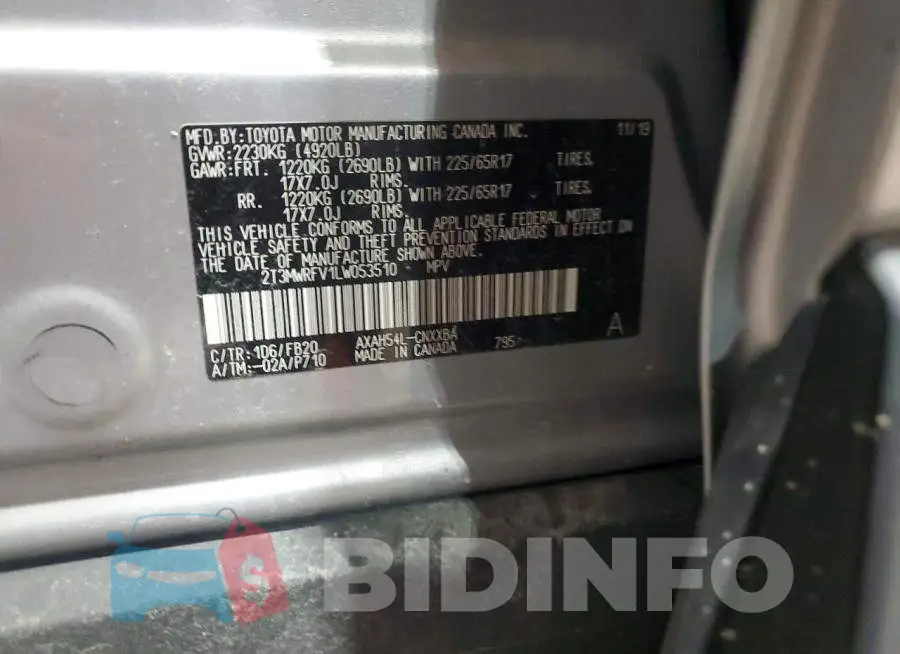 2T3MWRFV1LW053510 Photo# 13