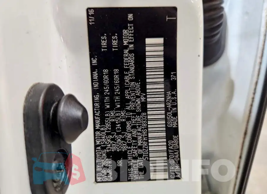 5TDZZRFH1HS189328 Photo# 13