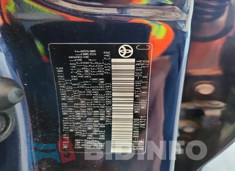 5YFB4MDE1RP098193 Photo# 12