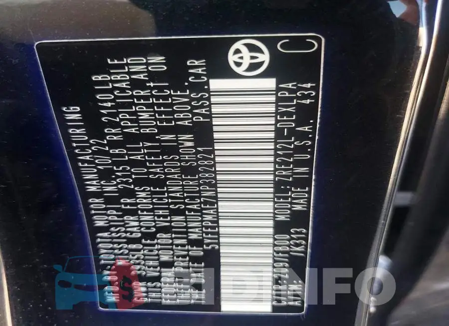 5YFEPMAE7NP382821 Photo# 13