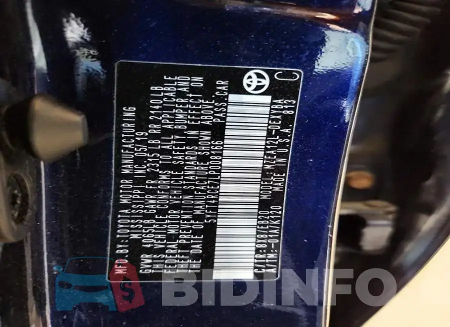 5YFT4RCE7LP008166 Photo# 12