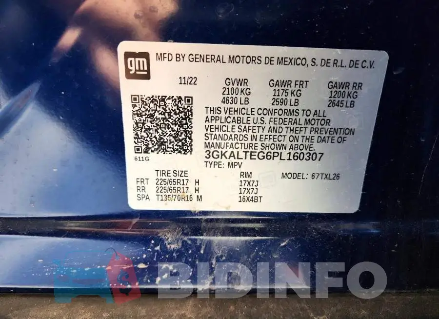 3GKALTEG6PL160307 Photo# 13