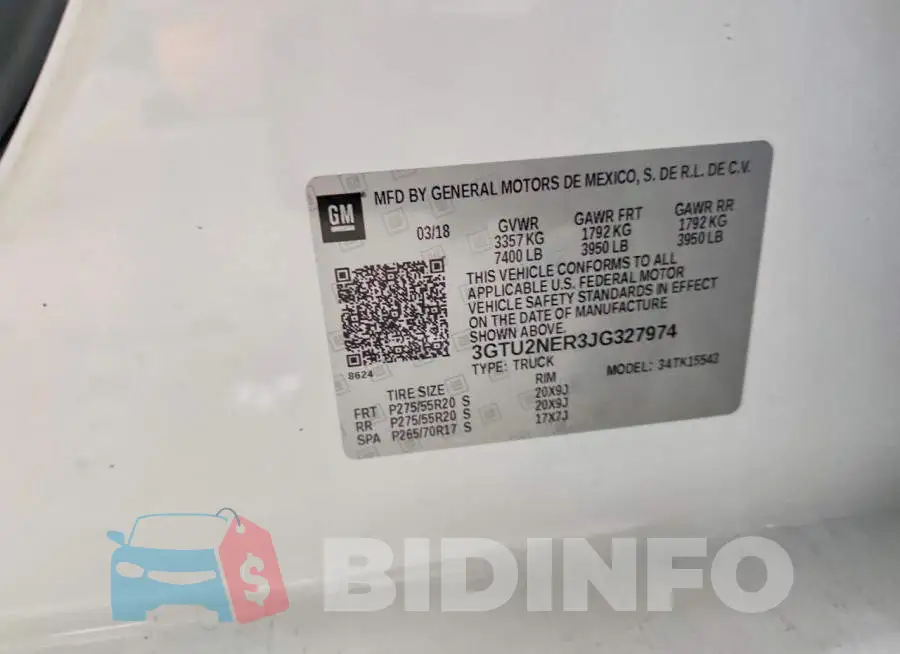 3GTU2NER3JG327974 Photo# 12